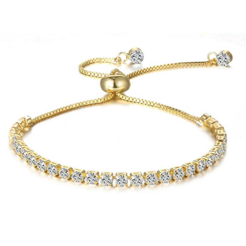 Tennis Slider Bracelet made with Swarovski Elements